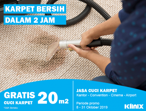 Promo Jasa Cuci Karpet Klinix
