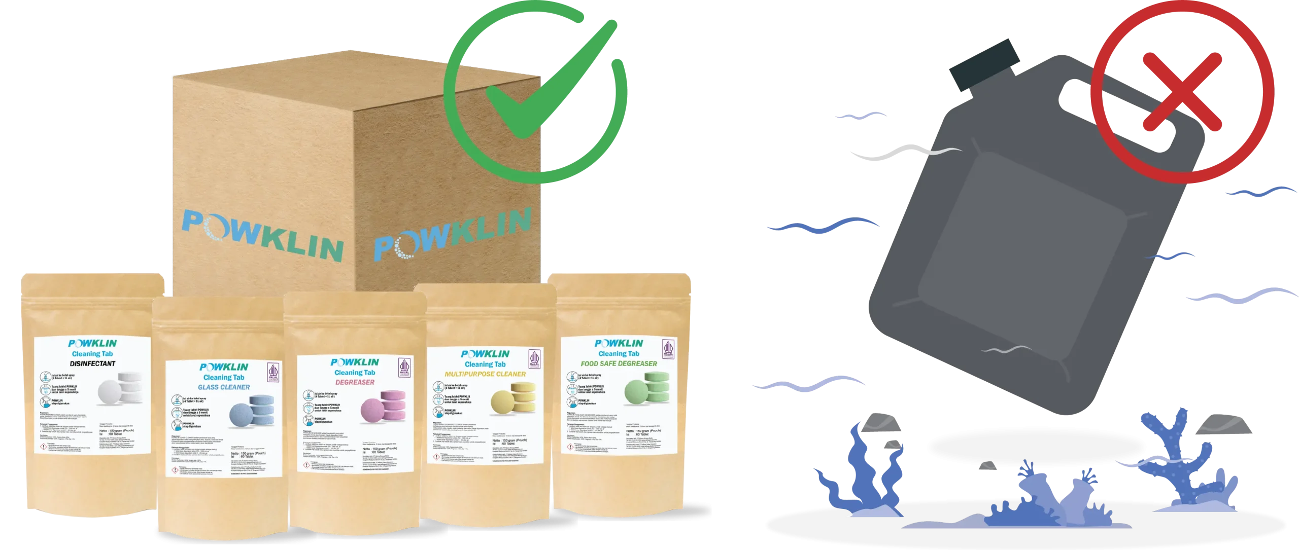 Powklin Cleaning Tab halal